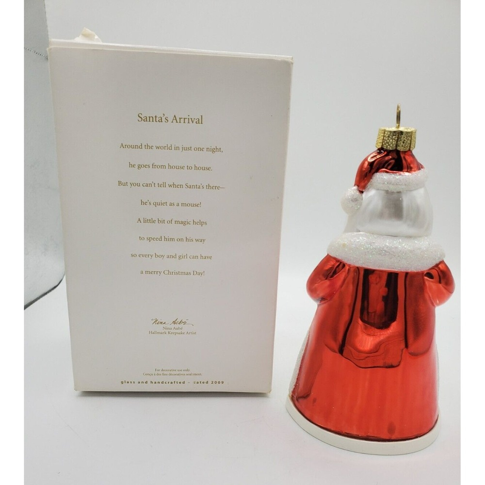 4 Hallmark Keepsake Christmas Ornaments Santa, Snow Lady, Miniature Nativity Lot - Picture 6 of 10